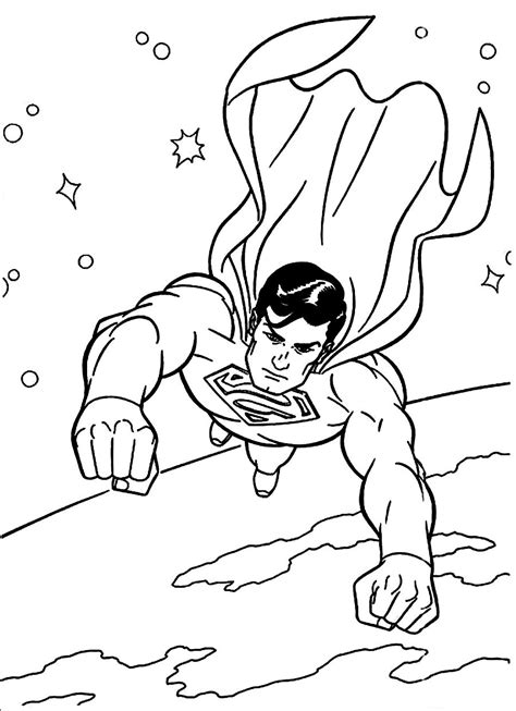 31 Gambar Mewarnai Kartun Superman