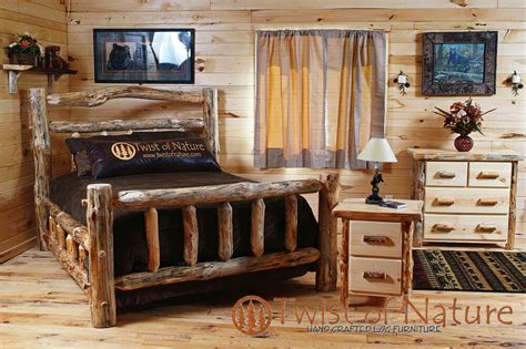 From toddlers to teens, we have a bedroom set that will make them happy to stay in their rooms. Log Bedroom set Free shipping!! King Size! Log Bed Log ...