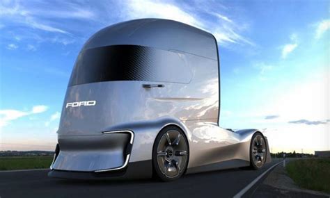 News Ford F Vision An Electric Autonomous Semi Truck Concept For The