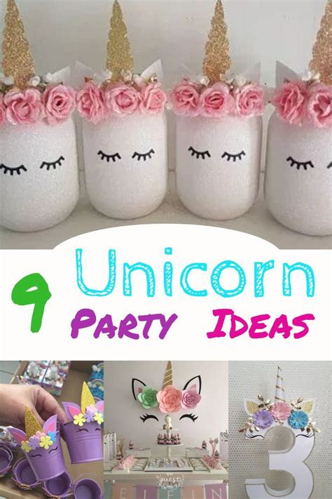 9 Unicorn Craft Ideas Unicorn Crafts Unicorn Themed Birthday Party