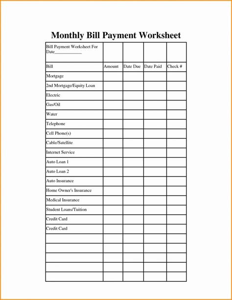 Browse Our Sample Of Monthly Salary Budget Template Paying Bills