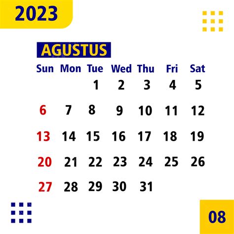 Agosto 2023 Mes Calendario Vector Png Agosto 2023 Calendario Png Y Porn Sex Picture