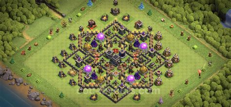 Best Anti 2 Stars Base Th9 With Link Hybrid Town Hall Level 9 Base