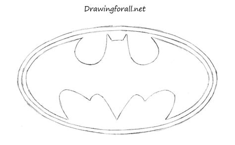 how to draw batman s logo