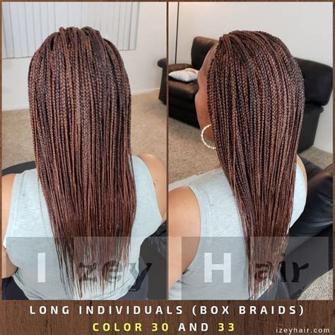 Long Individuals Box Braids Color 30 And 33 Las Vegas Nv In 2023