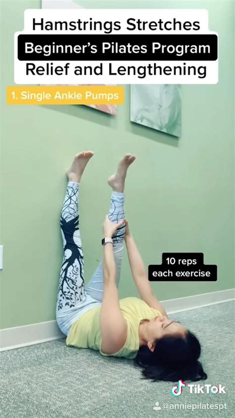 Tight Hamstrings Use The Wall For Gentle Pilates Stretches For