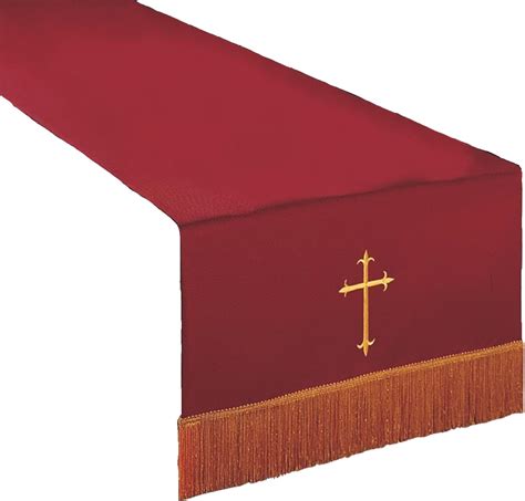 Reversible Communion Table Runner Red And White With Gold