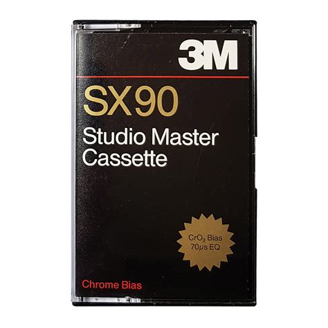 3m Sx90 Studio Master Chrome Blank Audio Cassette Tapes Retro Style Media
