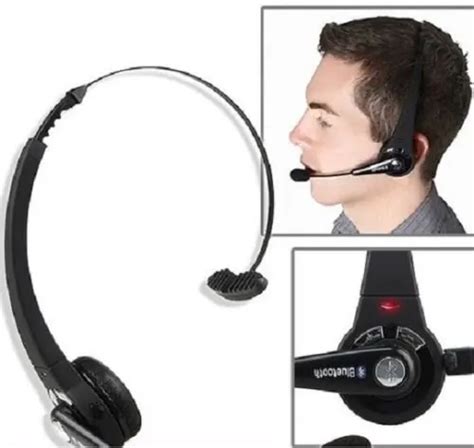 Business Single Ear Headset Wireless With Boom Microphone Noise