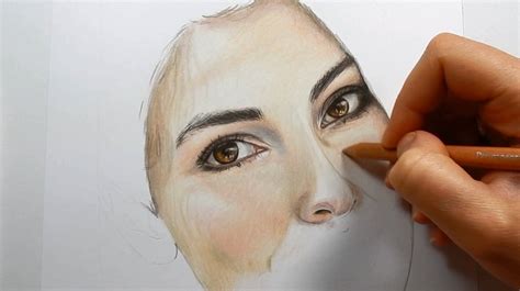 Coloring Skin With Colored Pencils Part 1 Emmy Kalia Color Pencil