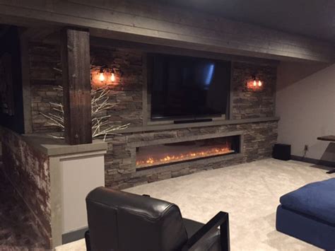 Living Room Stone Accent Walls by Jimmy | GenStone