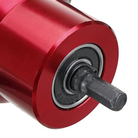 Red Yt 160a Double Head Sheet Metal Nibbler Cutter Drill Attachment