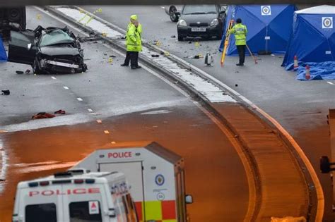 Horrific Aftermath Of Crash That Left Six Dead In Birmingham Shows