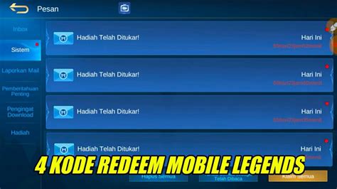 Also, this game was called 'that time i got reincarnation: 4 KODE REDEEM MOBILE LEGENDS TERBARU 2020 || REDEEM CODE ...