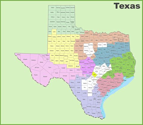 Map Of Northeast Texas Counties United States Map