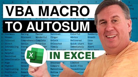 MrExcel S Learn Excel 844 AutoSum Macro MrExcel Message Board