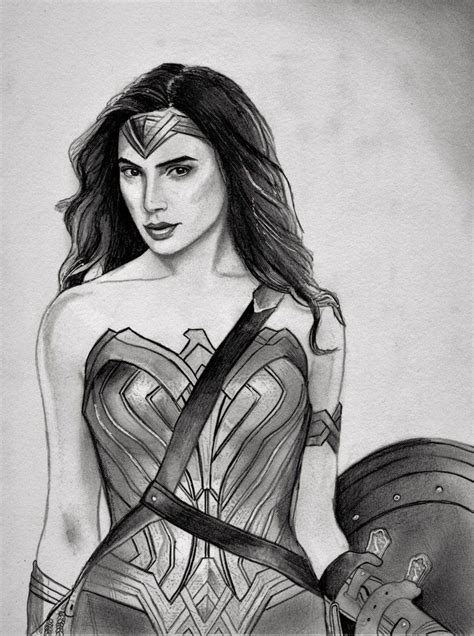 Gal Gadot As Wonder Woman By Julesrizz F Wonder Woman Drawing Wonder