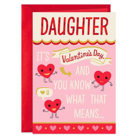 Happy Hearts Valentines Day Card For Daughter Greeting Cards Hallmark