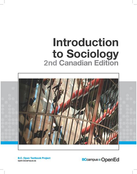 Introduction To Sociology 2nd Canadian Edition Open Textbook