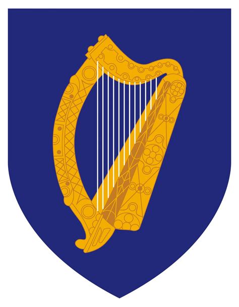 Ireland Coat Of Arms Seal Or National Emblem Brilliant News