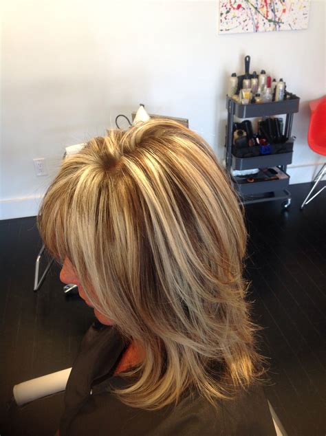 Chunky Blonde Highlights Contrast Blonde Chunky Blonde Highlights
