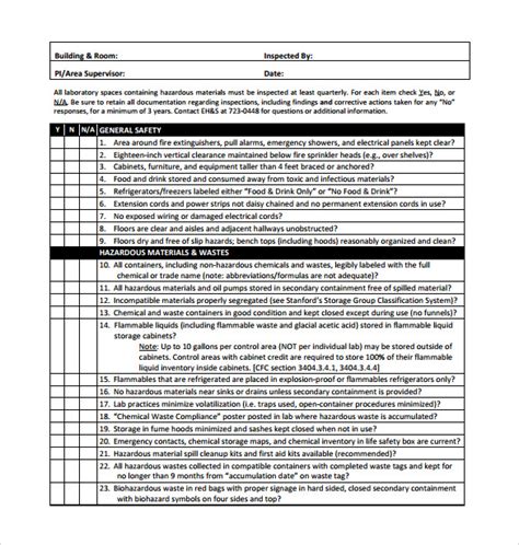 · warehouse safety inspection checklist template, for most of us life is a constant struggle to stay organized, we write lists of those things we need to why is your answer for warehouse inspection checklist template different from another website? 14+ Inspection Checklist Samples | Sample Templates
