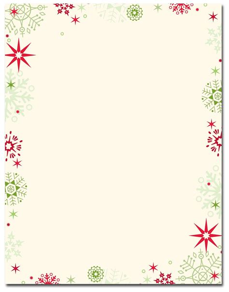 30 Free Printable Christmas Stationery Simple Template Design