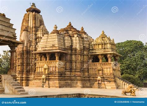 Decorated Temple In The Historic City Khajuraho Stock Photo Image Of