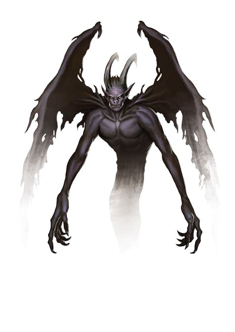 Demon Shadow From The Fifth Edition Dandd Monster Manual Art By