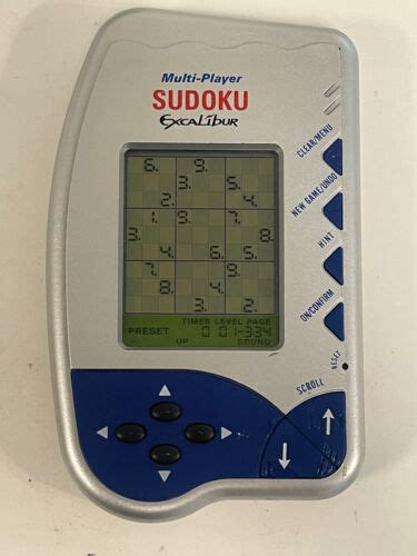 Sudoku Multi Player Handheld Game Excalibur Electronics Tested Ebay