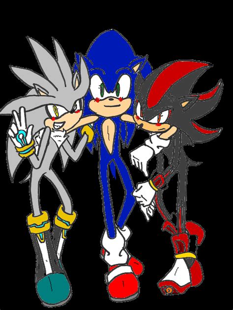 Sonic Shadow Silver Best Friends For Ever By Superanimelover9898 On