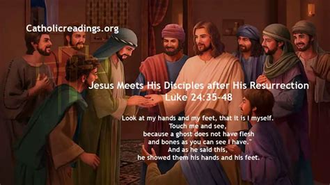 Jesus Meets His Disciples After His Resurrection Luke 2435 48
