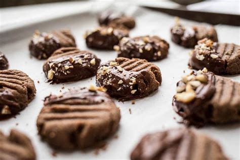 Chocolate Dipped Hazelnut Teff Cookies Salted Plains