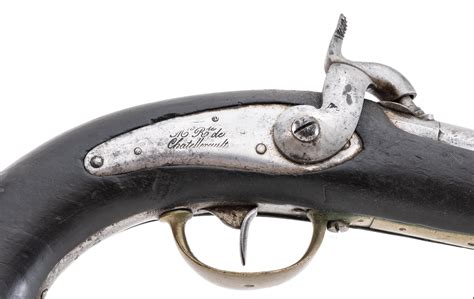 French Model Naval And Marine Percussion Pistol For Sale