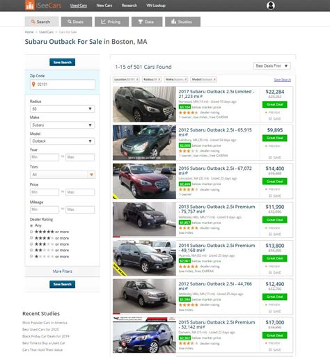 10 Best Used Car Websites