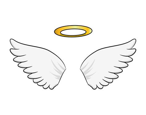 Angel Wings And Halo 16461694 Png