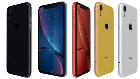 Coral Apple Iphone Xr All Colors 3d Model Cgtrader