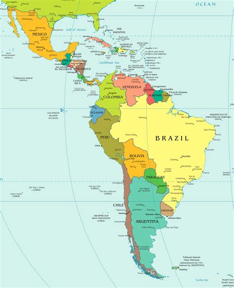 Sint Tico Foto Map Of South America With Names El Ltimo Dino English