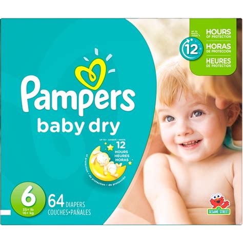 Pampers Baby Dry Super Pack Diapers Size 6 35 Lb Diapers Baby