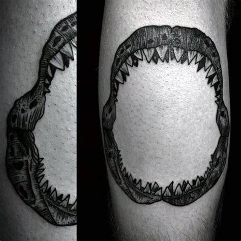 60 Shark Jaw Tattoo Designs For Men 2023 Inspiration Guide