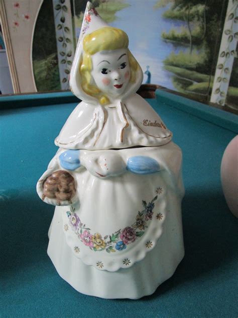Metlox Cookie Jar Cinderella Vintage Pottery 1950s A5 Ebay