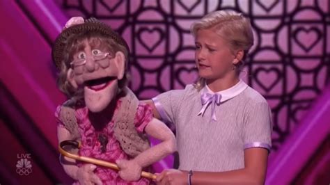 Year Old Ventriloquist Has Simon Blushing When Her Puppet Sings Him