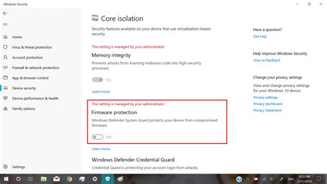 How To Turn On Firmware Protection Of Windows Security Microsoft