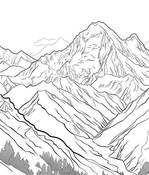 Free Printable Mountains Coloring Pages List