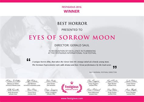 Gerald Saul Sorrow Moon Is Best Horror Film