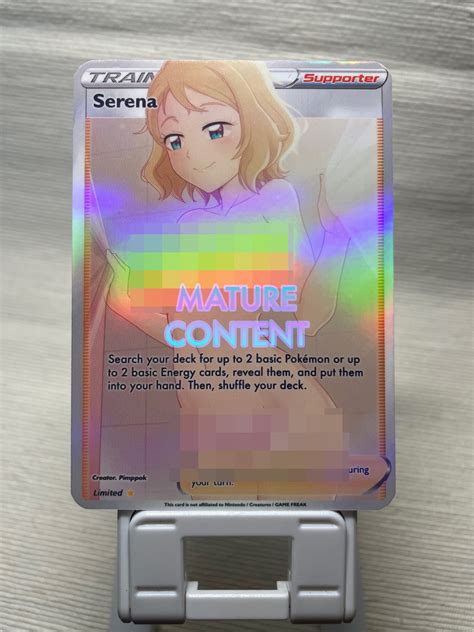 Serena Custom Sexy Pokemon Card Proxy Fan Card Orica Tcg Etsy