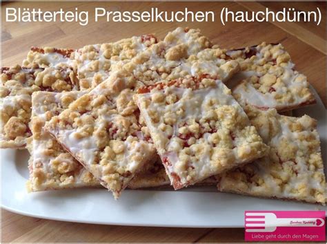Blätterteig Prasselkuchen Liebe geht durch den Magen
