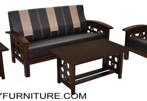 Luciano Wooden Sofa Set 311 Bonny Furniture