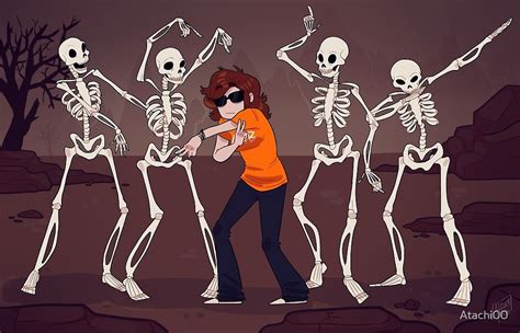 Spooky Scary Skeletons By Atachi00 Redbubble