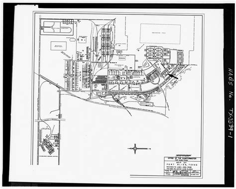 1 PHOTOGRAPHIC COPY OF MAP OF FORT BLISS DATED JUNE 15 1934 REVISED